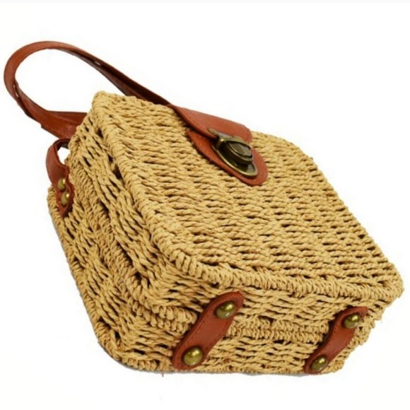 86432 Woven Straw Bag - Picture 5 of 8